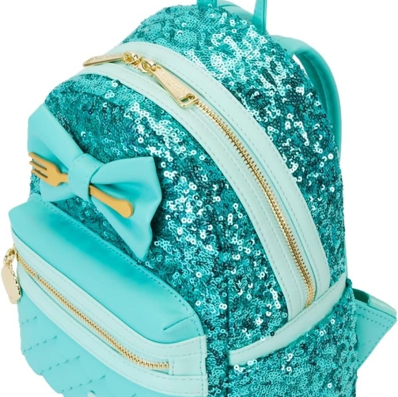 Loungefly Sequin Collection The Little Mermaid Mini Backpack - Picture 6 of 6